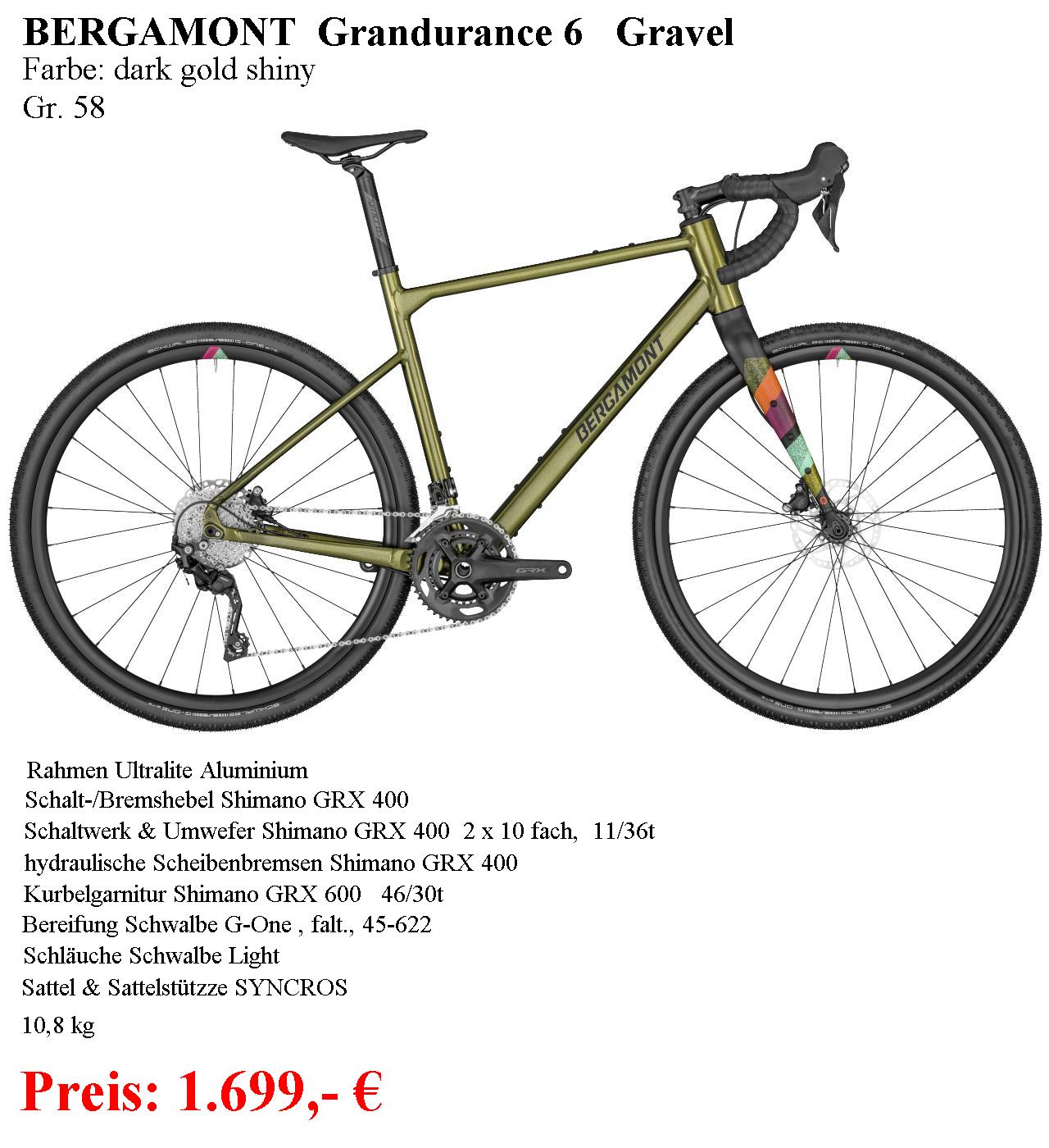 Grandurance 6 Gr.58 dark gold 2022