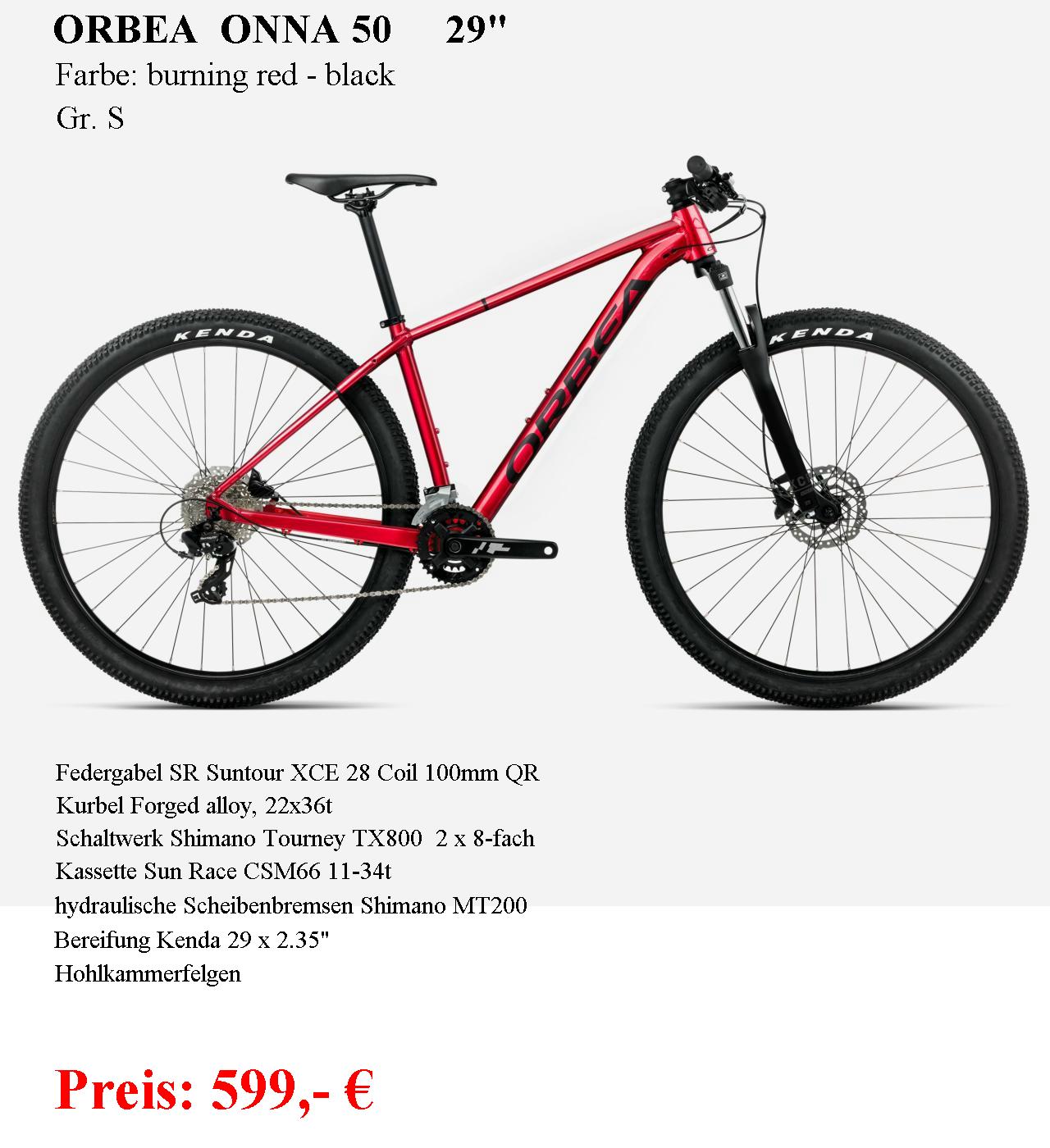 ONNA 50 29 Gr.S rot 2026